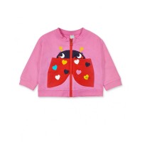 Pink plush jacket for girl Tiny Critters 