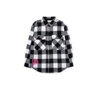 Checked flannel shirt for girl K-Pop 