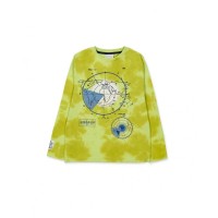 Yellow knit t-shirt for boy Ocean Mistery 