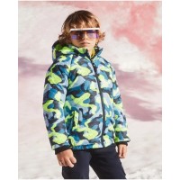 Blue padded parka for boy Ocean Mistery 