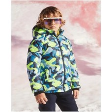 Blue padded parka for boy Ocean Mistery 