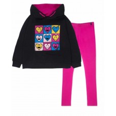 Black knitted set for girl The Happy World with sweater 