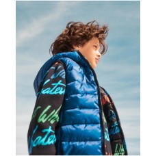 Flat blue reversible vest for boy Creative Minds (αναστρέψιμο)