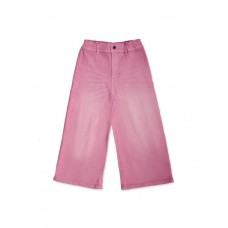 Pink Wide-Leg flat trousers for girl Digital Dreamer 