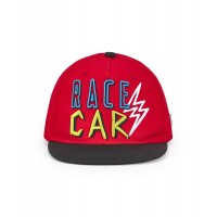 Red twill cap for boy Race Car collection