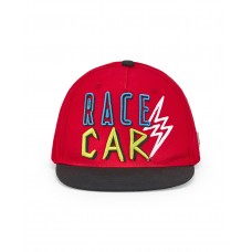 Red twill cap for boy Race Car collection