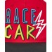 Red twill cap for boy Race Car collection