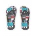 Black flip flops for boy Race Car collection 