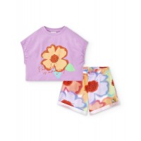 Lilac knit set for girl Paradise Beach collection 