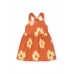 Orange knit dress for girl Paradice Beach collection