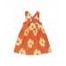 Orange knit dress for girl Paradice Beach collection