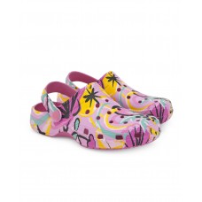 Lilac rubber clogs for girl Flamingo Mood collection 