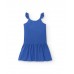 Blue knitted dress for girl Acid Bloom collection 