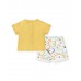 White yellow knit set for boys Animal Life collection 