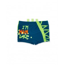 Green boxer swimsuit for boys Tropadelic collection 