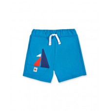 Blue plush Bermuda shorts for boy Salty Air collection 