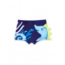 Boy's blue boxer swimsuit Ocean Wonders collection