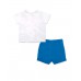 Blue white knit set for boy Ocean Wonders collection 