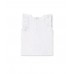 White ruffled knit t-shirt for girl Ocean Wonders collection 