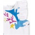 White ruffled knit t-shirt for girl Ocean Wonders collection 