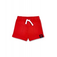 Red knit Bermuda shorts for boy Hey Sushi collection 