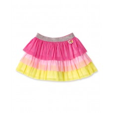 Fuchsia tulle poplin skirt for girl Creamy Ice collection 