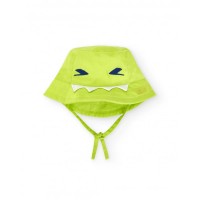 Green flat hat for boy Tropadelic collection