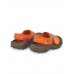 Orange brown lycra sneakers for boys Banana Records collection 