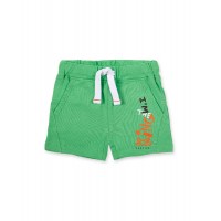 Green knitted Bermuda shorts for boys Banana Records collection 