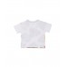 Printed white knit t-shirt for boy Banana Records collection 