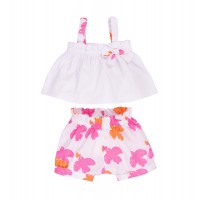 EMC WHITE FLORAL NEW BORN SET