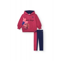 Set in red with printed sweatshirt and fun leggings from the cold days collection