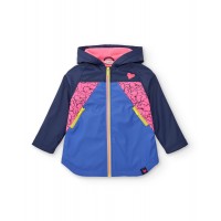 Waterproof trench coat for girls  in blue from the Cold Days collection  