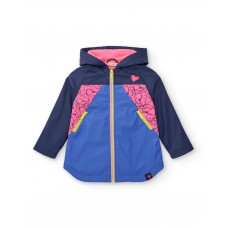 Waterproof trench coat for girls  in blue from the Cold Days collection  