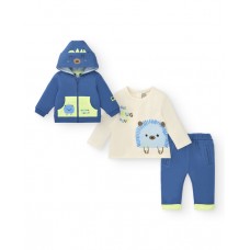 NATURAL PLUSH TRACKSUIT AND T-SHIRT NEW BORN 