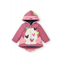 Waterproof trench coat for girls with print from the Freezy collection