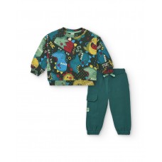 CYBER DINO PLUSH SWEATSHIRT AND TROUSERS