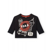 Boys black t-shirt from the cartoon calling collection