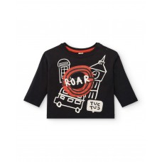 Boys black t-shirt from the cartoon calling collection