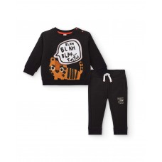 Boys set in black with tiger print from the cartoon calling collection