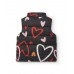 Girls padded vest with heart print from the cartoon calling collection 