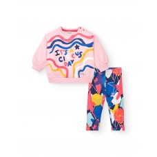 AMAZING GIRLS PLUSH PINK SWEATSHIRT AND LEGGING