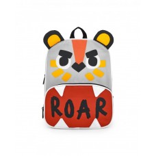 Childrens backpack in grey with tiger design from the Cartoon Calling collection 