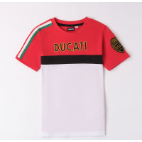 DUCATI WHITE RED T-SHIRT 