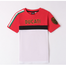 DUCATI WHITE RED T-SHIRT 