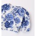 BLUE WHITE FLORAL SHIRT IDO