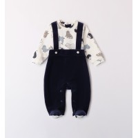 Overalls style baby romper boy IDO