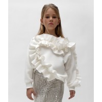 SWEATSHIRT WITH FRILL