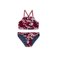 BLUE FLOWERS BIKINI FOR GIRLS SEA LOVERS 