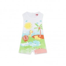 BLUE SHORT JERSEY ROMPERS FOR BOYS HI! SUNSHINE